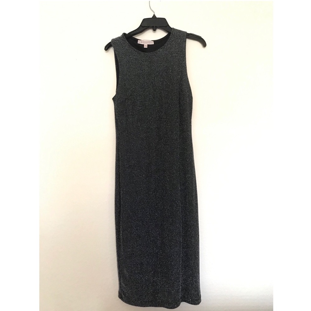 Black/silver elegant dress